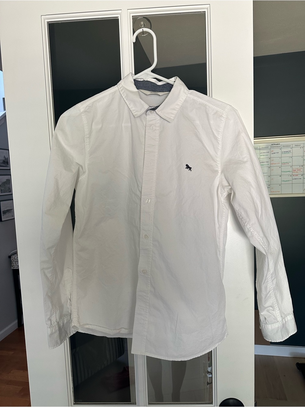 H&M Boys White Cotton Button-Down size 16